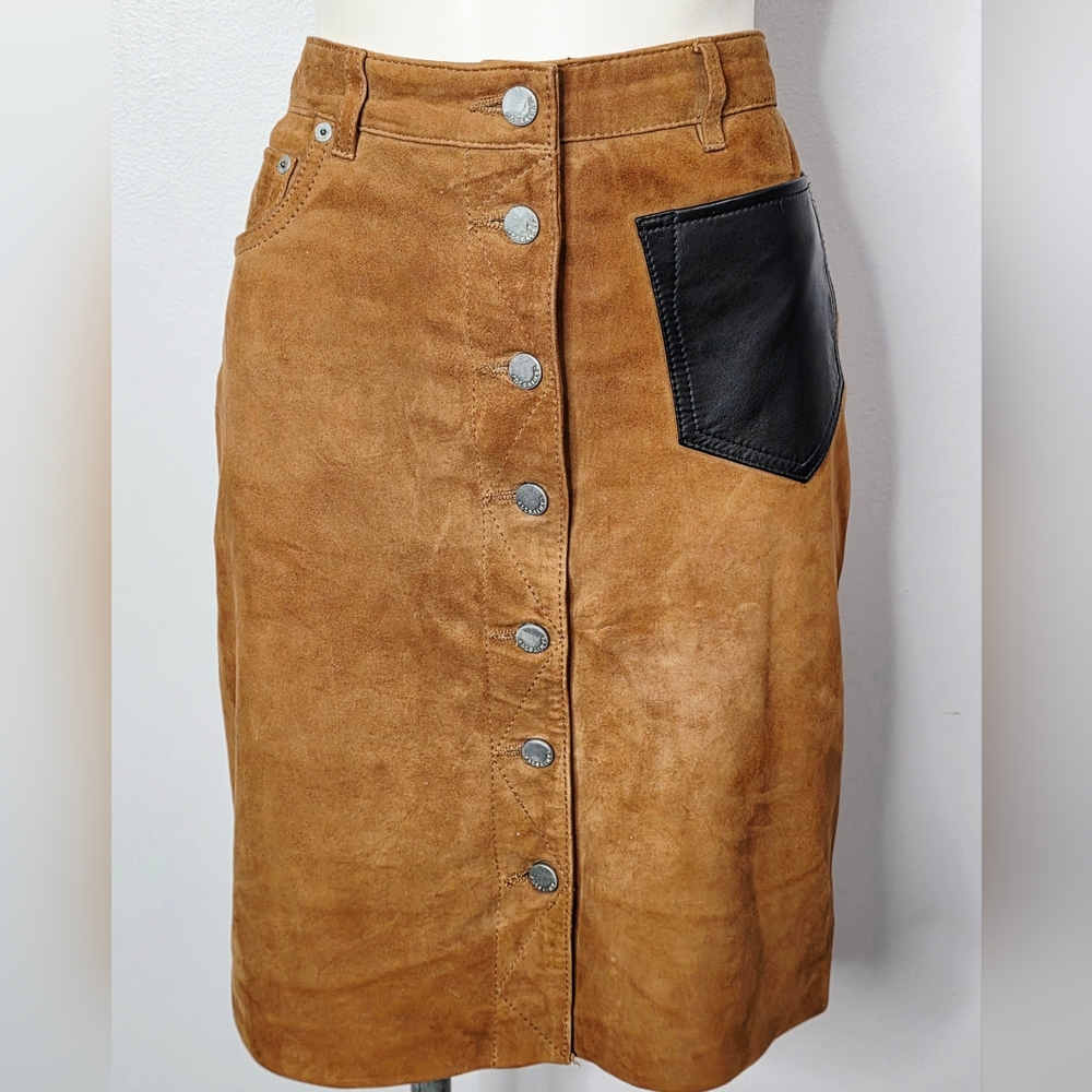 All Saints Suede Skirt